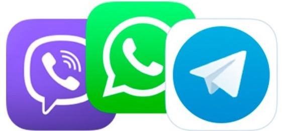 Контакти в Telegram, WhatsApp, Viber